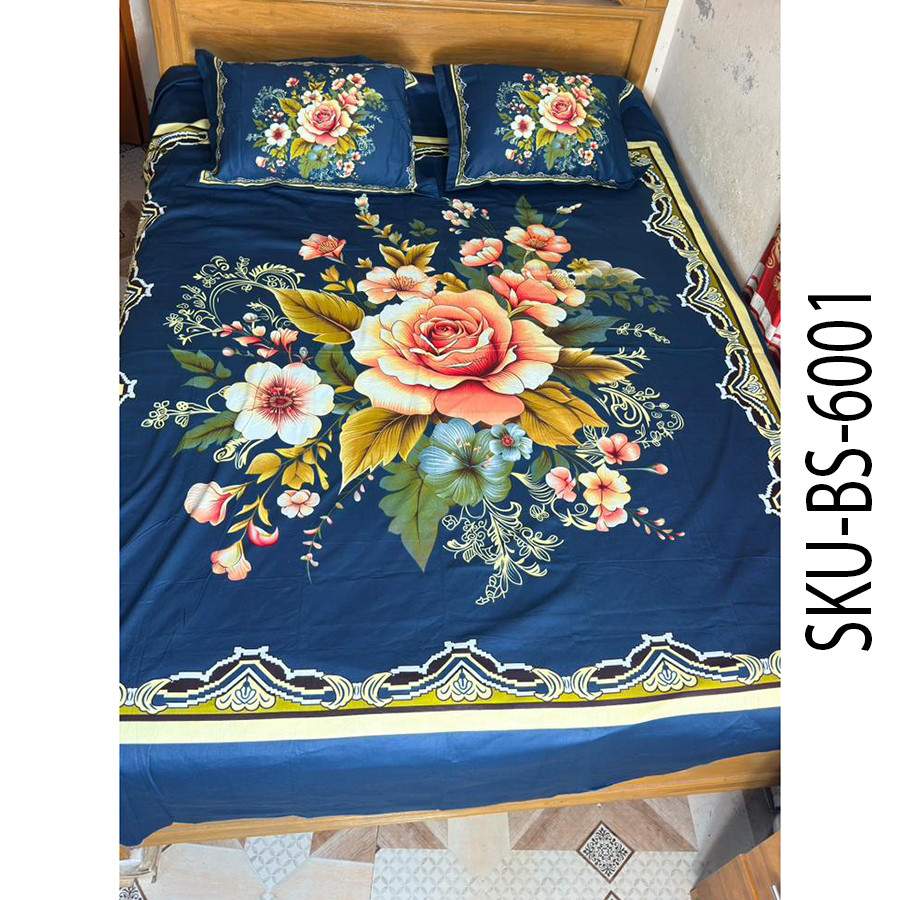 Royal Floral Cotton Bed Sheet Set