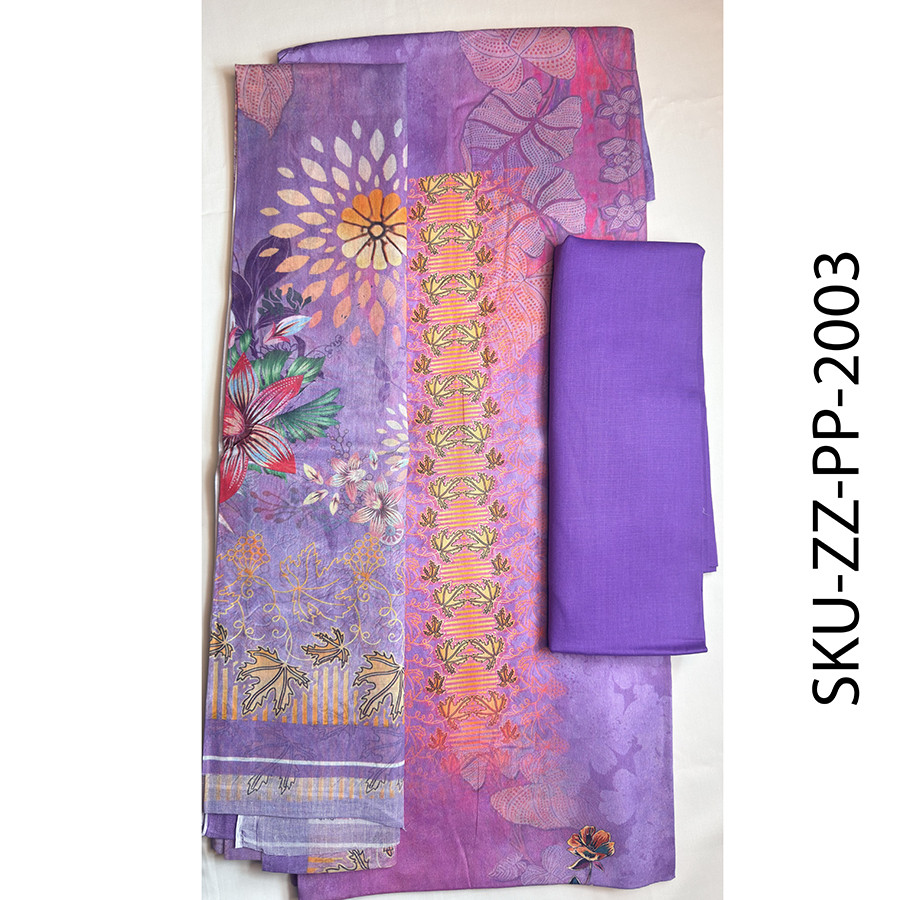 Zamzam Premium Plus Quality  Purpureus Tree Lawn Collection – Three Piece Set