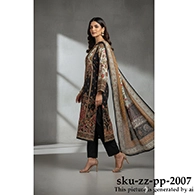 Zamzam Premium Plus Quality  Arsenic Tree Lawn Collection – Three Piece Set