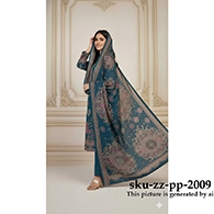 Zamzam Premium Plus Quality  Jelly Bean Blue Tree Lawn Collection – Three Piece Set